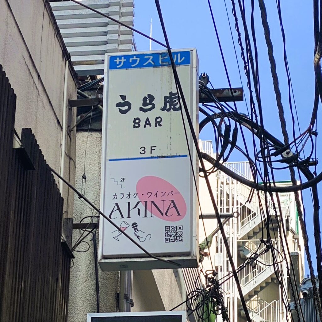 電飾シート カラオケワインバーAKINA